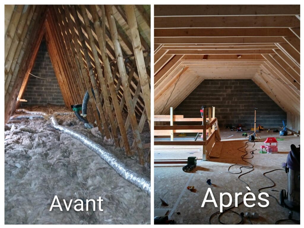 Comble perdu avant apres