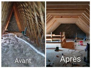 Comble perdu avant apres